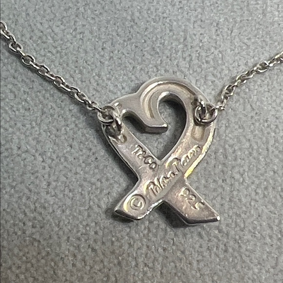 Tiffany & Co. Loving Heart S925  Necklace 2.6 gram W/Box/Dustbag - Picture 7 of 12
